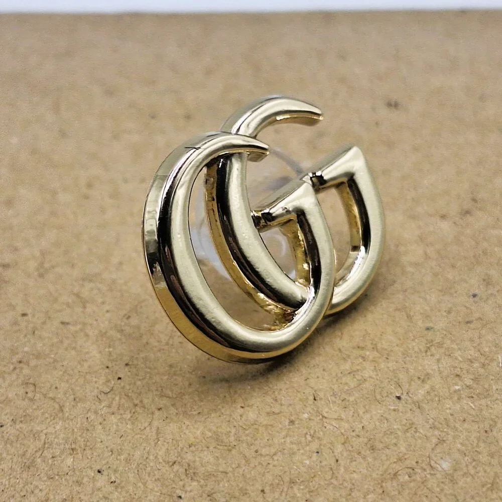 Small Vintage Gucci Interlocking G Tie Tack Pin Brooch - Picture 3 of 8